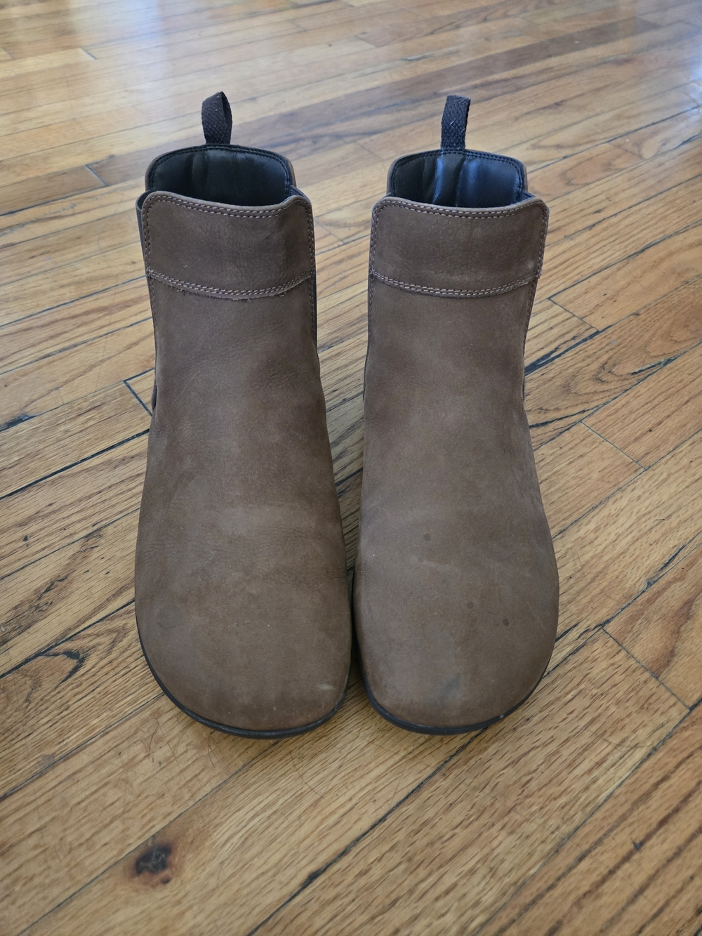 Women’s Brown Suede Ankle Booties - Classic Chelsea Style